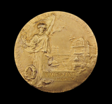 1908 Franco-British Exhibition London 32mm Gold Medal - By Bowcher