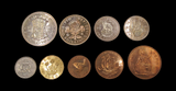 George VI 1950 9 Coin Cased Proof Set - Halfcrown To Farthing
