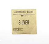 1911 George V Coronation 31mm Silver Medal - With Envelope