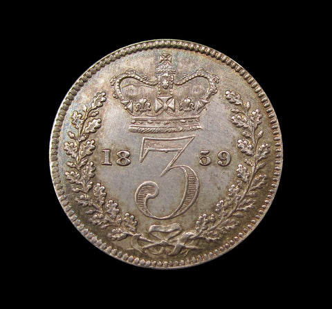 Victoria 1859 Threepence - EF