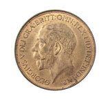 George V 1924 Halfpenny - A/UNC