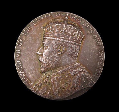 1908 Edward VII Board Of Education 51mm Silver Medal - Cased