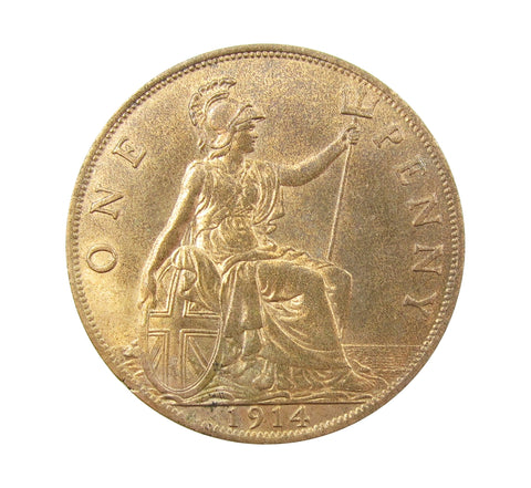 George V 1914 Penny - A/UNC