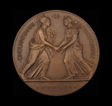 1954 50th Anniversary of the Entente Cordiale 68mm Medal - By Dropsy