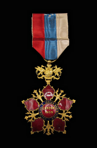 1905 London Colonial & Indian Exhibition Gilt & Enamel Medal