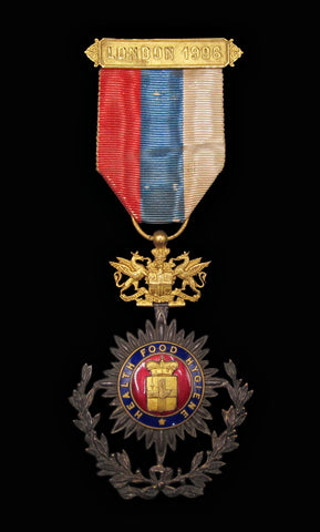 1906 London Health, Food & Hygiene Gilt & Enamel Medal
