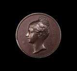 1837 Victoria Visit To The City Of London Guildhall 22mm Medal - By Wyon