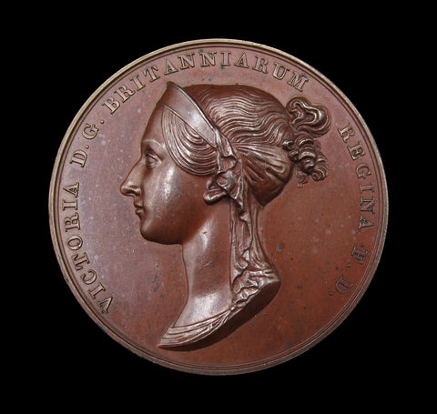1838 Victoria Coronation 37mm Bronze Medal - By Pistrucci
