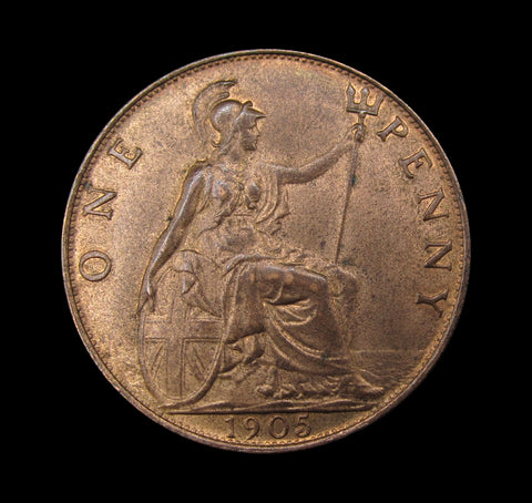 Edward VII 1905 Penny - EF