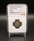 Ireland 1805 George III Ten Pence Bank Token - NGC MS63