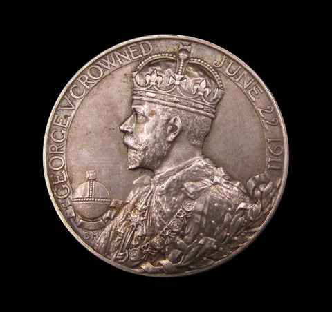 1911 George V Coronation 31mm Silver Medal