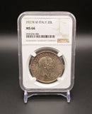 Italy 1927 20 Lire - NGC MS66