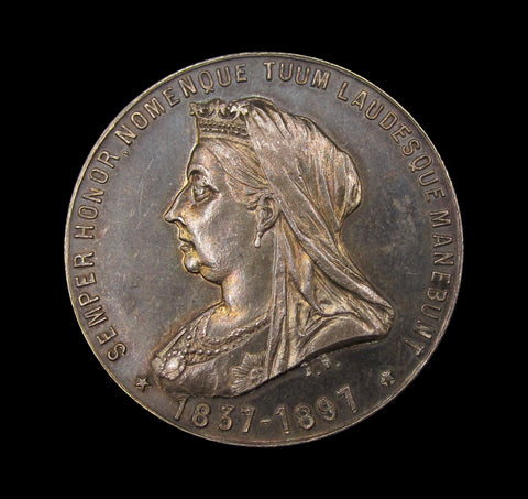 1897 Diamond Jubilee Of Victoria Buenos Aires Argentina 34mm Silver Medal