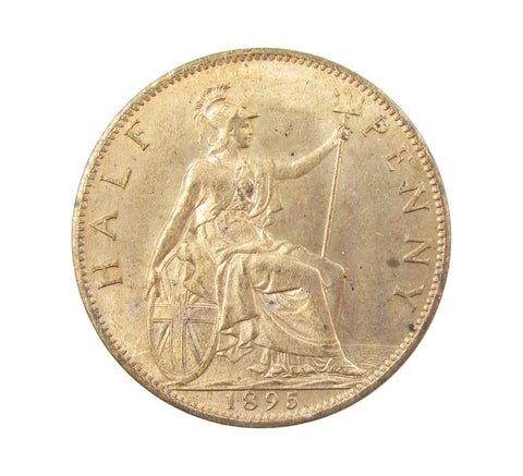 Victoria 1895 Halfpenny - A/UNC