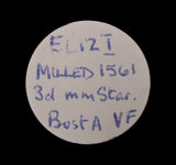 Elizabeth I 1562 Threepence - VF