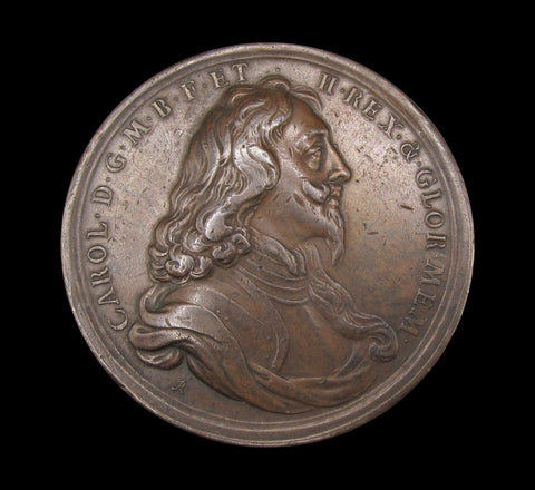 1649 Charles I Death & Memorial 50mm Bronze Medal - By Roettier