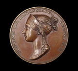 1838 Victoria Coronation 37mm Bronze Medal - By Pistrucci