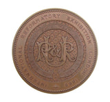 1865 International Reformatory Exhibition London 58mm Medal - By Wyon