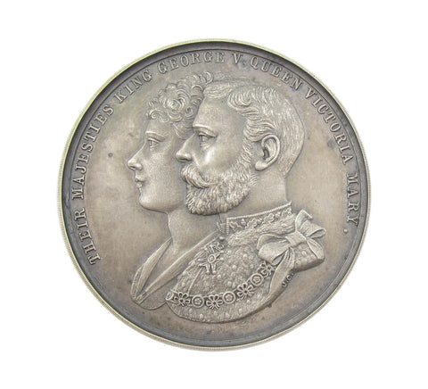 1911 George V Coronation 39mm Silver Medal - By Carter