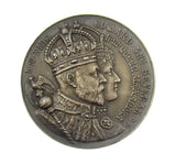 1902 Edward VII Coronation Borough Of Beccles 45mm Silver Medal
