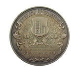 1902 Edward VII Coronation Borough Of Beccles 45mm Silver Medal