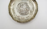 China 1930 Trade Dollar Set In Silver Dish - Engraved To John Keswick