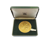 1969 Investiture Of Charles Prince Of Wales 58mm Gilt Medal - Cased