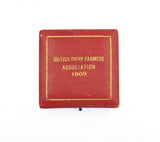 1909 British Dairy Farmers Association 47mm Silver Medal - Cased