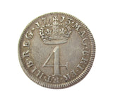 Anne 1713 Maundy Fourpence - VF