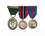 Medal Trio - Volunteer Officers Medal, 1902 Coronation , 1911 Coronation - To Colonel