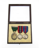 Medal Trio - Volunteer Officers Medal, 1902 Coronation , 1911 Coronation - To Colonel