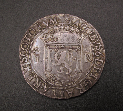 Scotland James VI 1571 Ryal Sword Dollar - VF