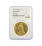 Victoria 1887 Five Pounds - NGC UNC