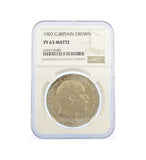 Edward VII 1902 Matt Proof Crown - NGC PF63