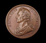 1658 Oliver Cromwell Memorial 38mm Bronze Medal - By Dassier