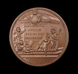 1658 Oliver Cromwell Memorial 38mm Bronze Medal - By Dassier