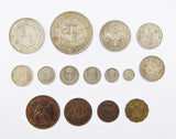 George VI 1937 15 Coin Cased Proof Set - Crown To Maundy