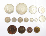 George VI 1937 15 Coin Cased Proof Set - Crown To Maundy