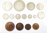 George VI 1937 15 Coin Cased Proof Set - Crown To Maundy