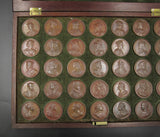 1731 Dassier's Kings & Queens Of England Set Of 35 Medals - Cased
