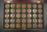 1731 Dassier's Kings & Queens Of England Set Of 35 Medals - Cased
