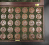 1731 Dassier's Kings & Queens Of England Set Of 35 Medals - Cased