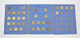 1937-1967 Complete Run Brass Threepences In Whitman Folder - UNC