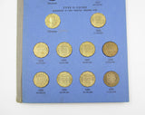 1937-1967 Complete Run Brass Threepences In Whitman Folder - UNC