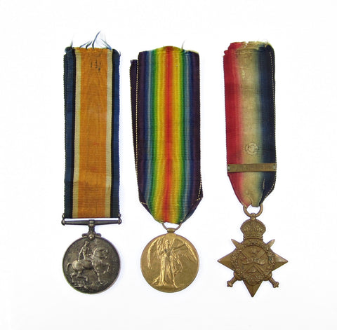 WWI Medal Trio - 1914-15 Star, British War & Victory Medal