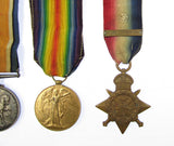 WWI Medal Trio - 1914-15 Star, British War & Victory Medal