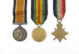 WWI Medal Trio - 1914-15 Star, British War & Victory Medal