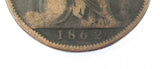 Victoria 1862 Penny - 8/6 In Date - Fair