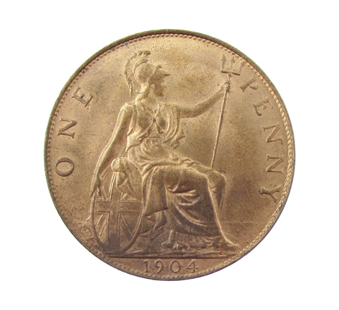 Edward VII 1904 Penny - UNC