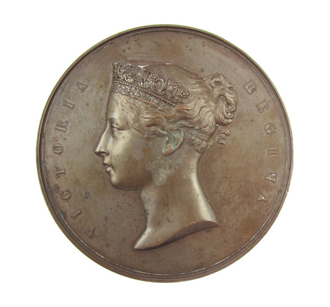 India 1860 East Indian Railway Opened 72mm Medal - By Wyon